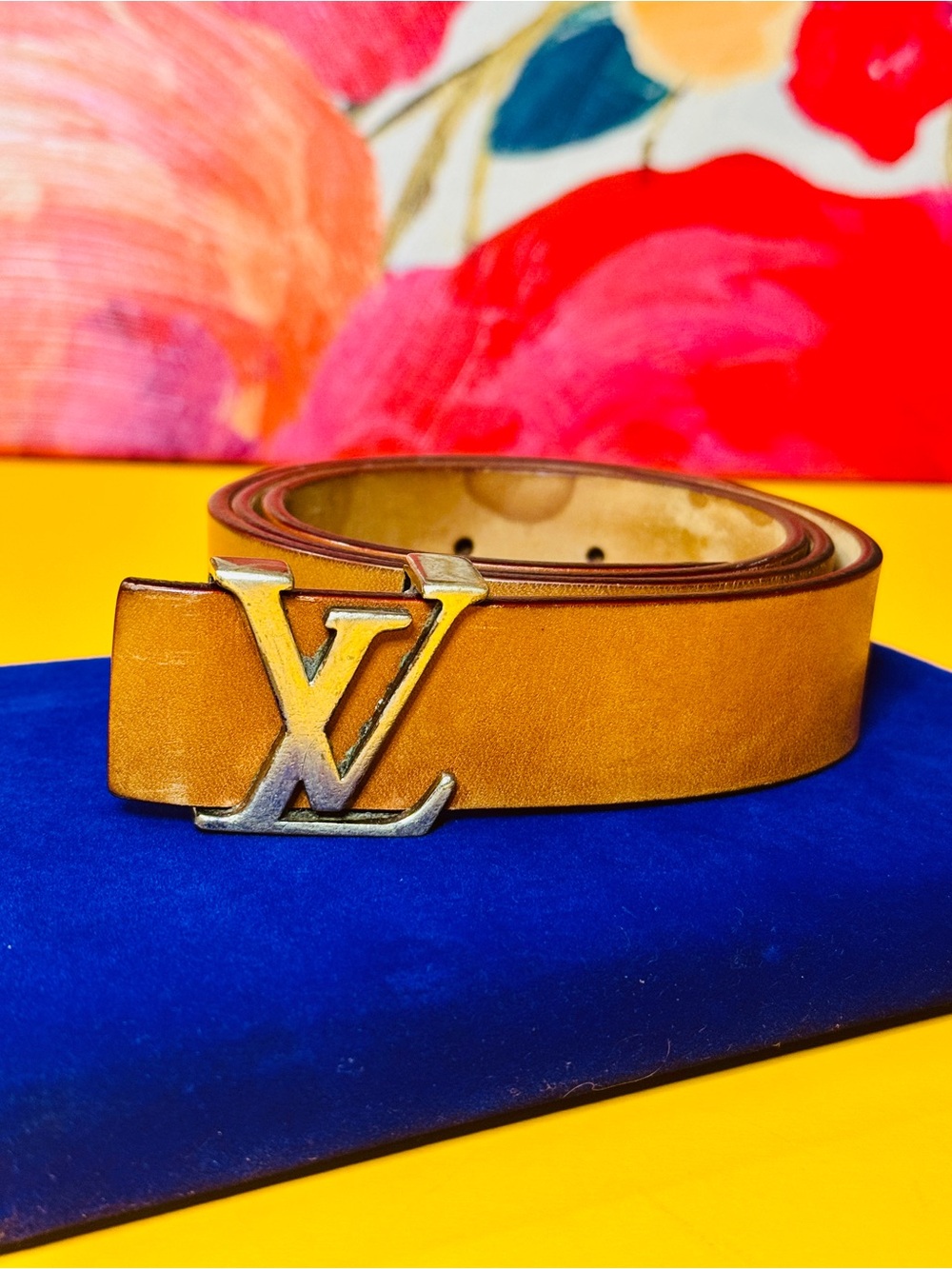 Louis Vuitton Tan Belt with Silver Buckle - Picture 14 of 15